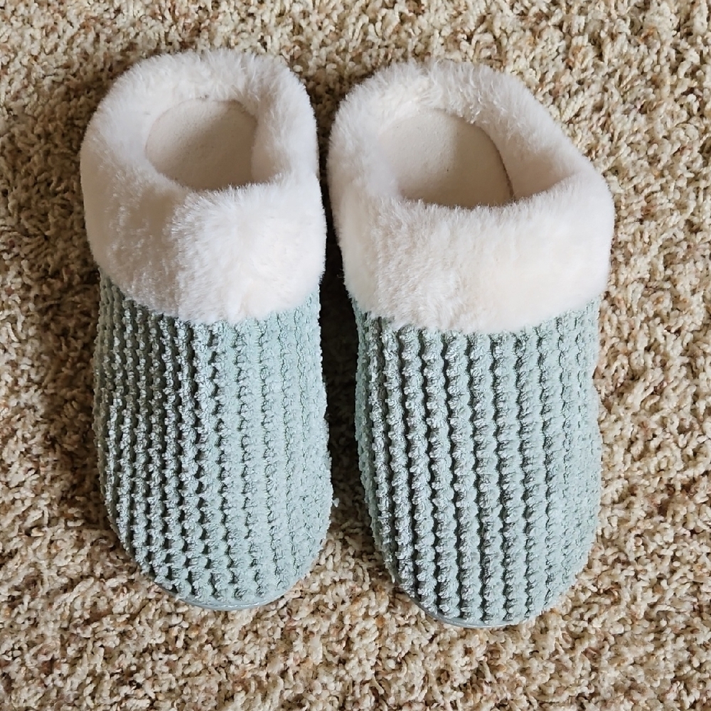 Soft Knit Slippers with Plush Lining